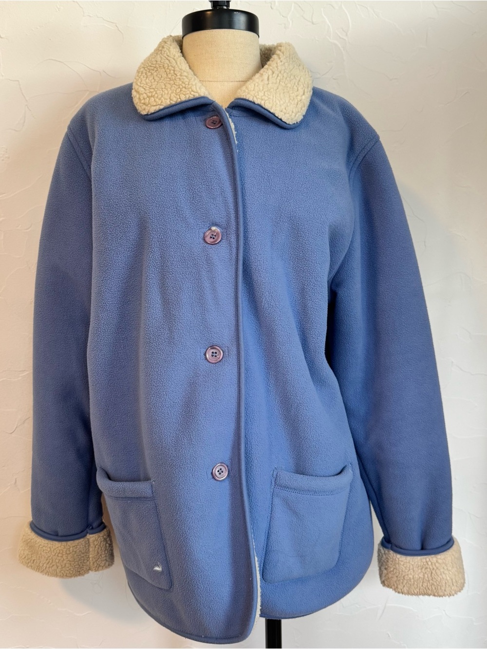 Vintage oversized fleece jacket